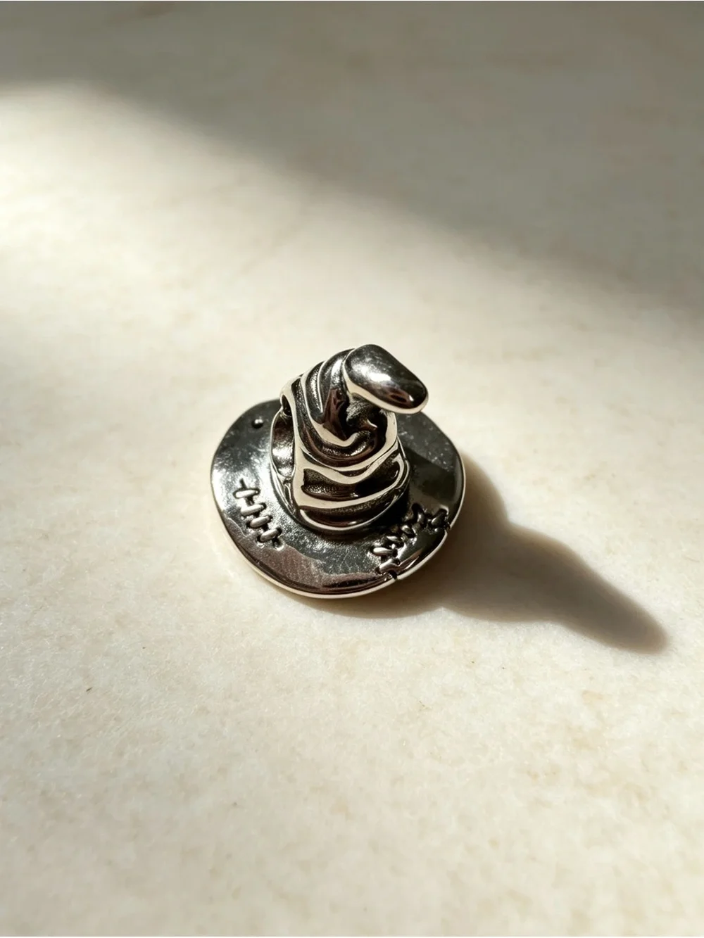 Harry Potter Sorting Hat Charm Silver Tone Hogwarts Wizard
